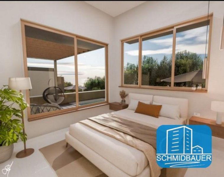 Klima Kreta, Klima: Neubau! Villa mit Meerblick und Pool zu verkaufen Haus kaufen